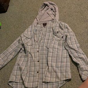Hooded flannel